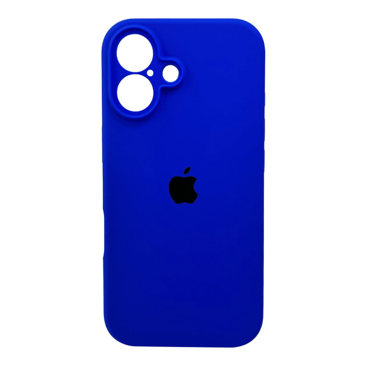 Защитный чехол-накладка Silicone Full Case AA Camera Protect для Apple iPhone 16 Shiny Blue (FullAAi16-45)