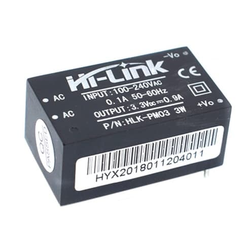 Перетворювач напруги HLK-PM03 AC-DC 220В-3.3В 0.9А Black (285893)