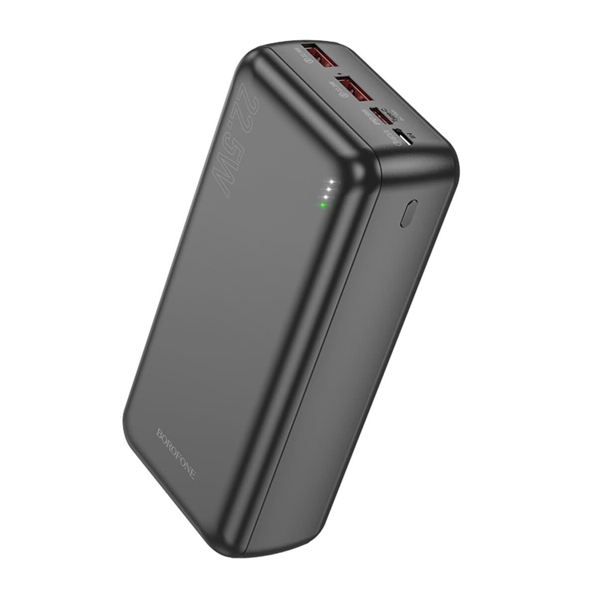 Powerbank павербанк УМБ BOROFONE BJ38B Power 22.5W+PD20W fully compatible 30000mAh 5V 3A Black