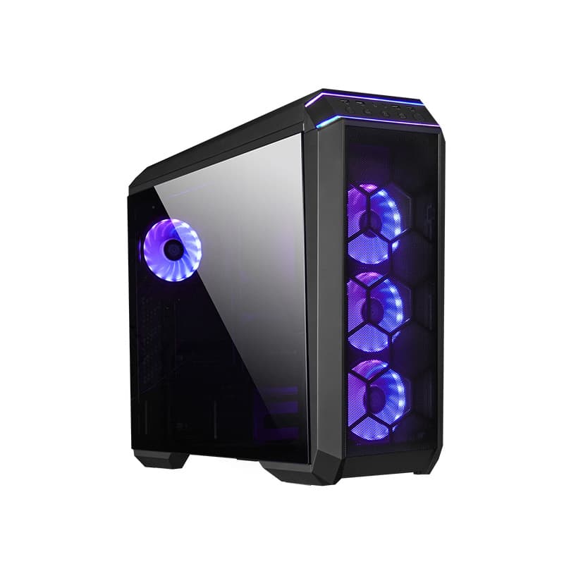 Корпус для комп'ютера Chieftec STALLION 3 4x120mm A-RGB ATX без БЖ Black (GP-03B-OP)