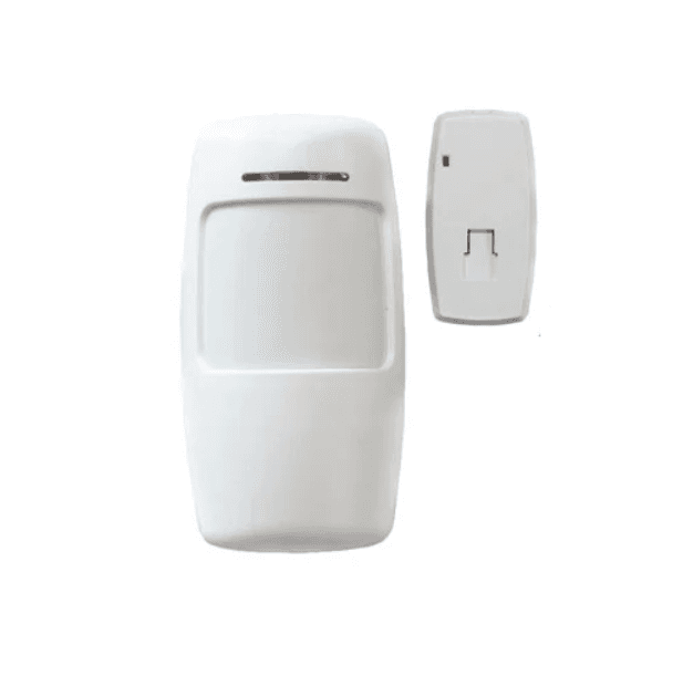 Датчик движения ИК PIR беспроводной 433МГц для GSM сигнализации тип B 2xAA White (284570)