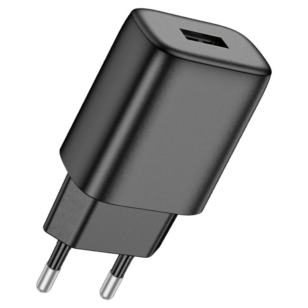 Зарядное устройство HOCO C134A Solid single port charger EU 1xUSB Black