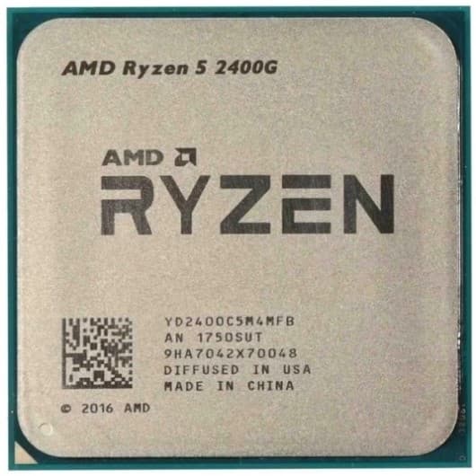 Процесор AMD Ryzen 5 4C 8T 2400G 3.6 3.9GHz Boost 6MB 65W AM4 Radeon Vega11 tray WraithStealth 65W cooler (YD2400C5M4MFB)