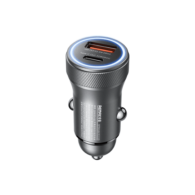 Автомобільний зарядний пристрій REMAX Seaya Series RCC335 30W PD+QC 1xUSB+1xType-C Fast Charging Car Charger Tarnish