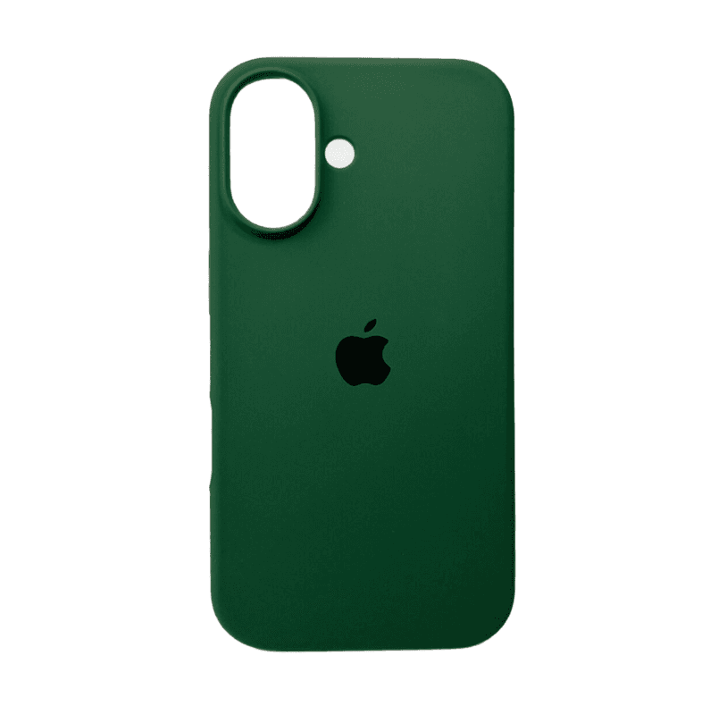 Защитный чехол-накладка Silicone Full Case AA Open Cam для Apple iPhone 16 Atrovirens (FullOpeAAi16-40)