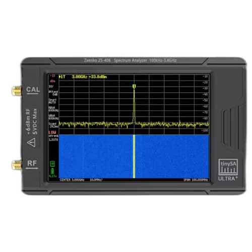 Портативний генератор сигналів вналізатор спектру TinySA Ultra Plus ZS-406 100кГц-5.4ГГц 5000mAh Black (957092)