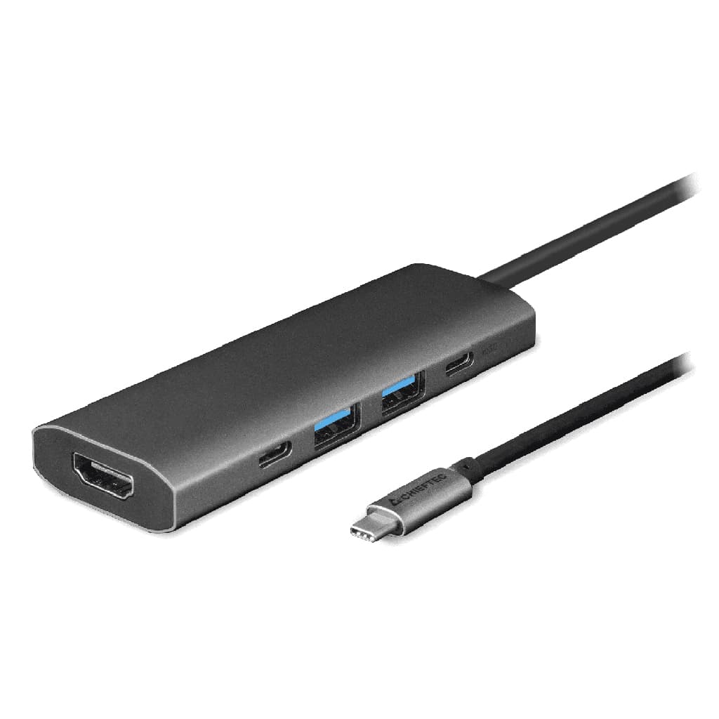 Док-станція хаб CHIEFTEC DSC-502 USB 3.2 Type-C - HDMI USB 3.2x2 USB-C PD 80W 5в1 Black