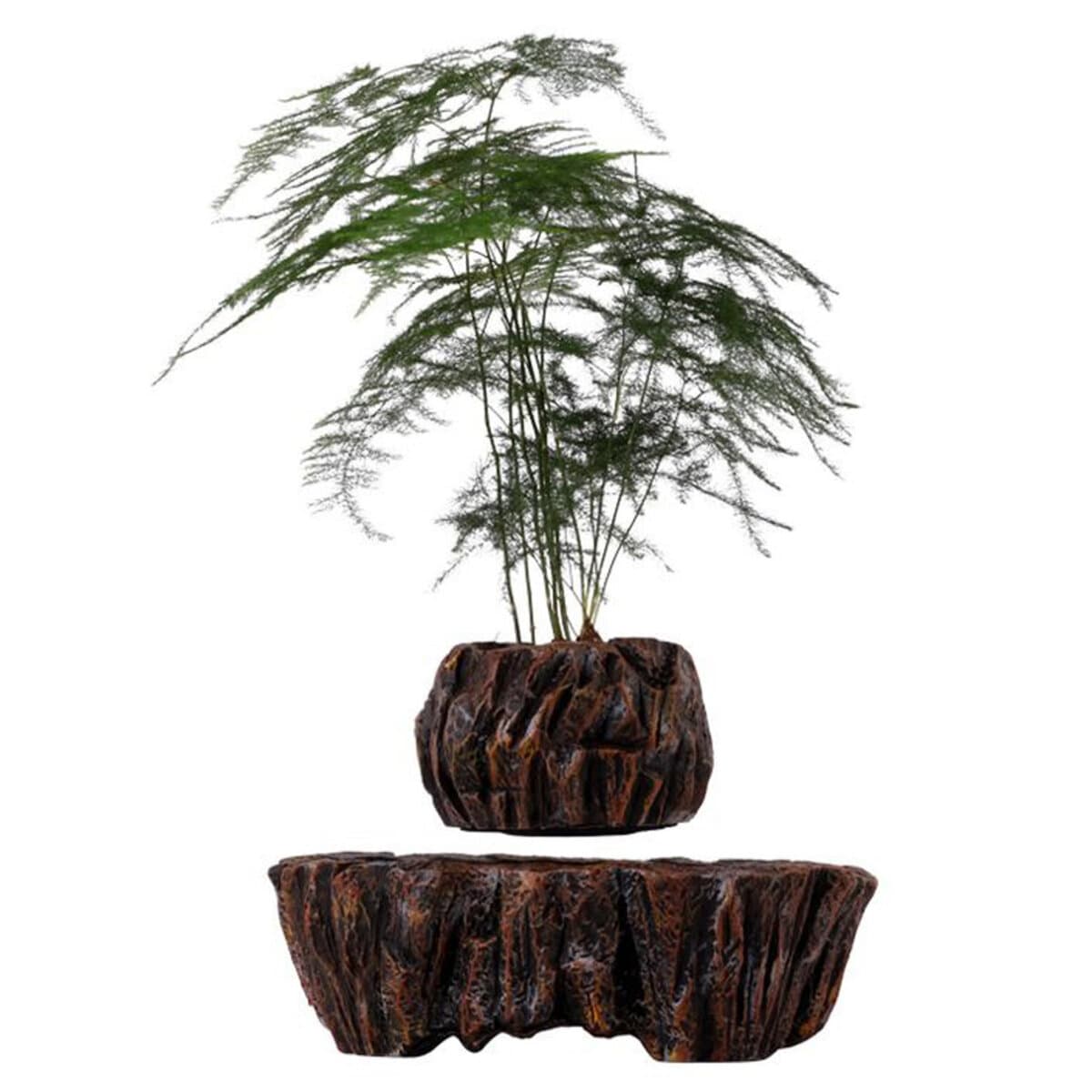 Магнітний левітуючий горщик вазон для рослин HCNT Magnetic Levitating Pot M5B-PW ABS Brown (M005B-PW)