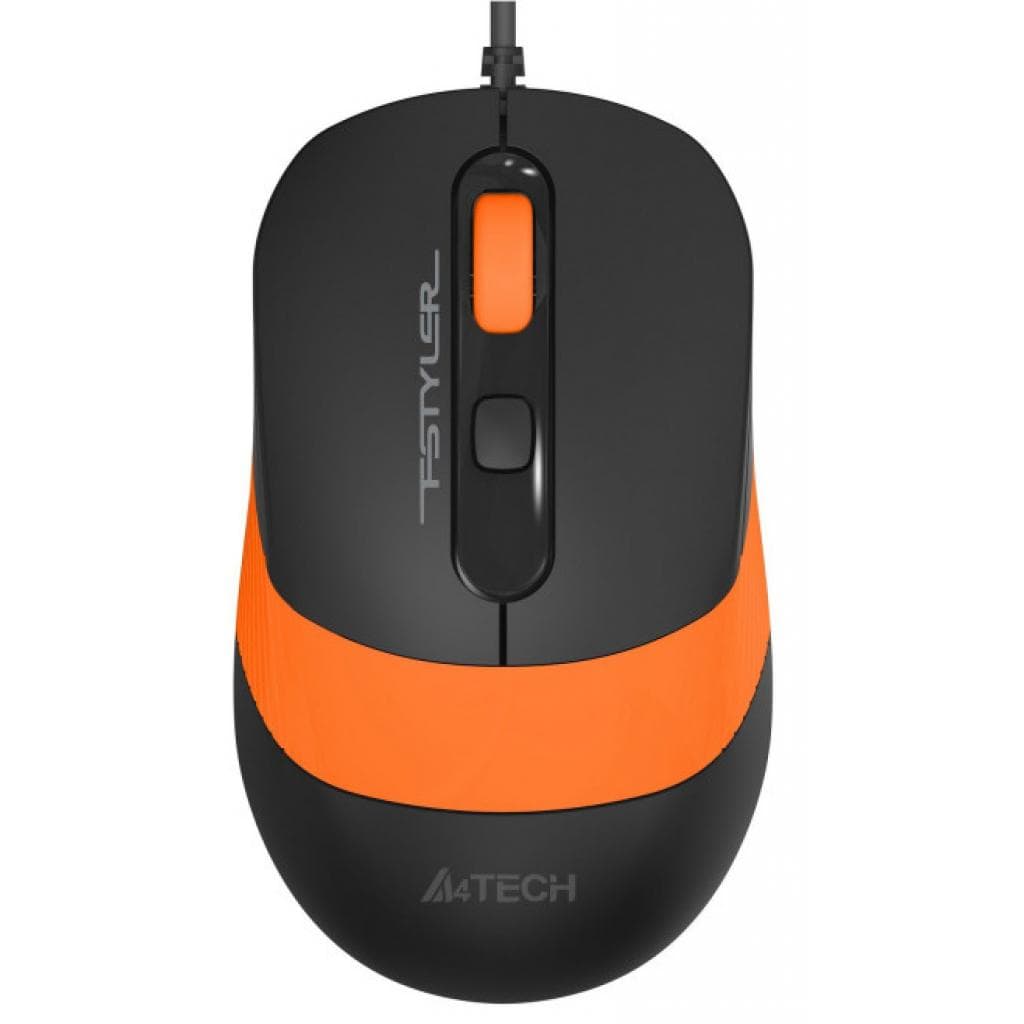 Провідна безшумна мишка A4-Tech Fstyler FM10S 4 кн 1600 dpi USB Orange