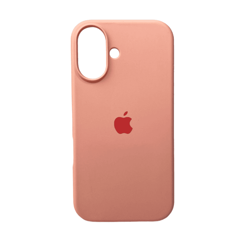 Захисний чохол-накладка Silicone Full Case AA Open Cam для Apple iPhone 16 Grapefruit (FullOpeAAi16-37)