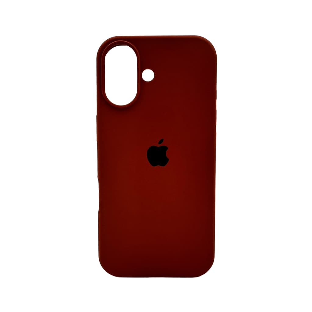 Защитный чехол-накладка Silicone Full Case AA Open Cam для Apple iPhone 17 Saddle Brown (FullOpeAAi17-42)