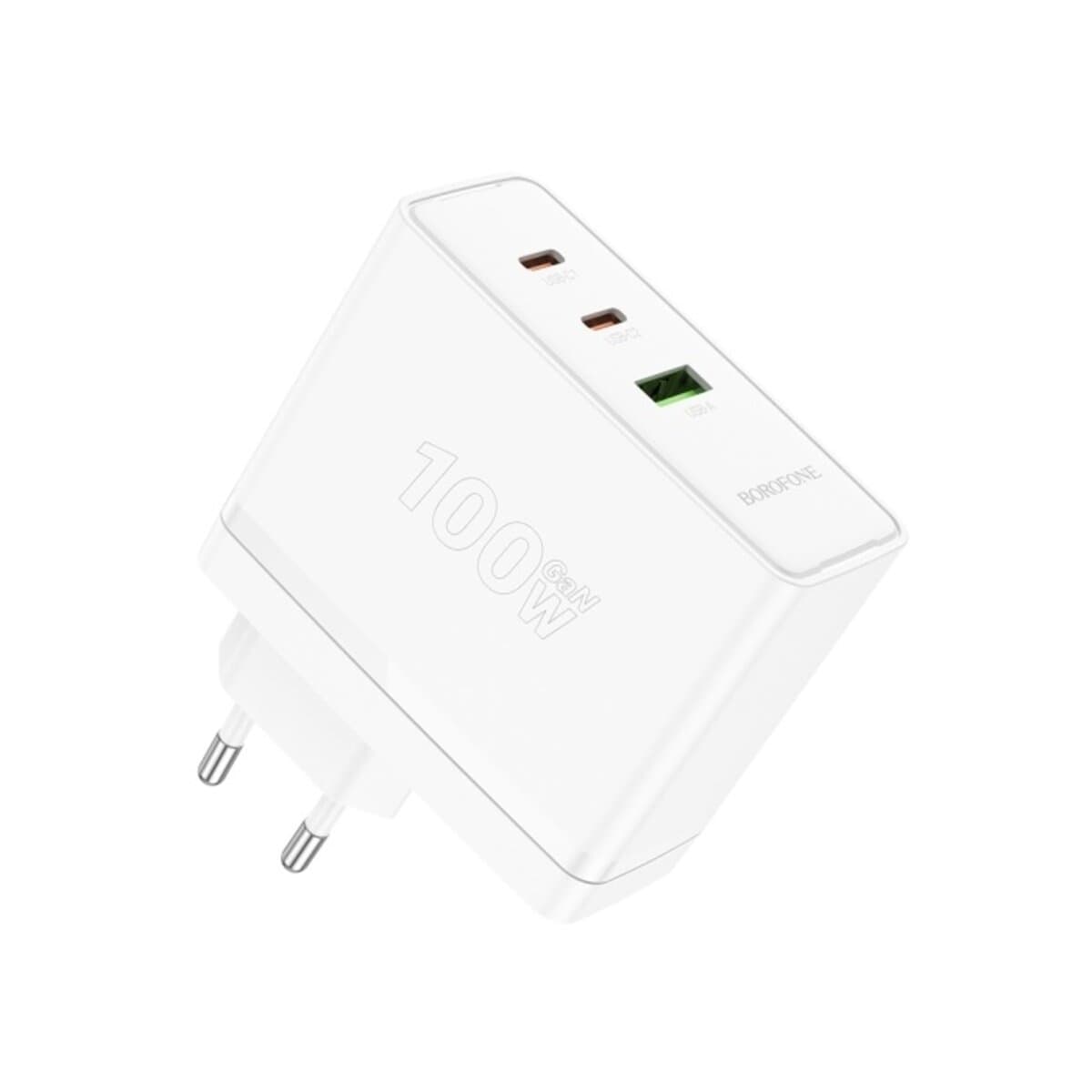 Зарядний пристрій BOROFONE BN11 Imperial PD 100W 3-port 2C1A Charger QC White