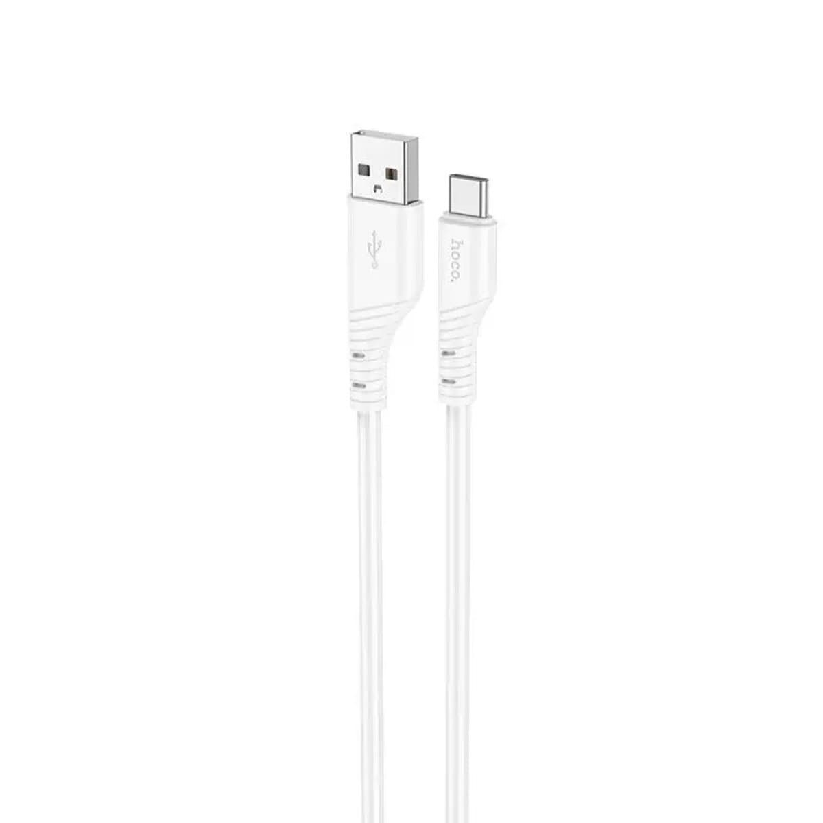 Кабель HOCO X97 Crystal color silicone charging data cable USB to Type-C 1m 2.4A White