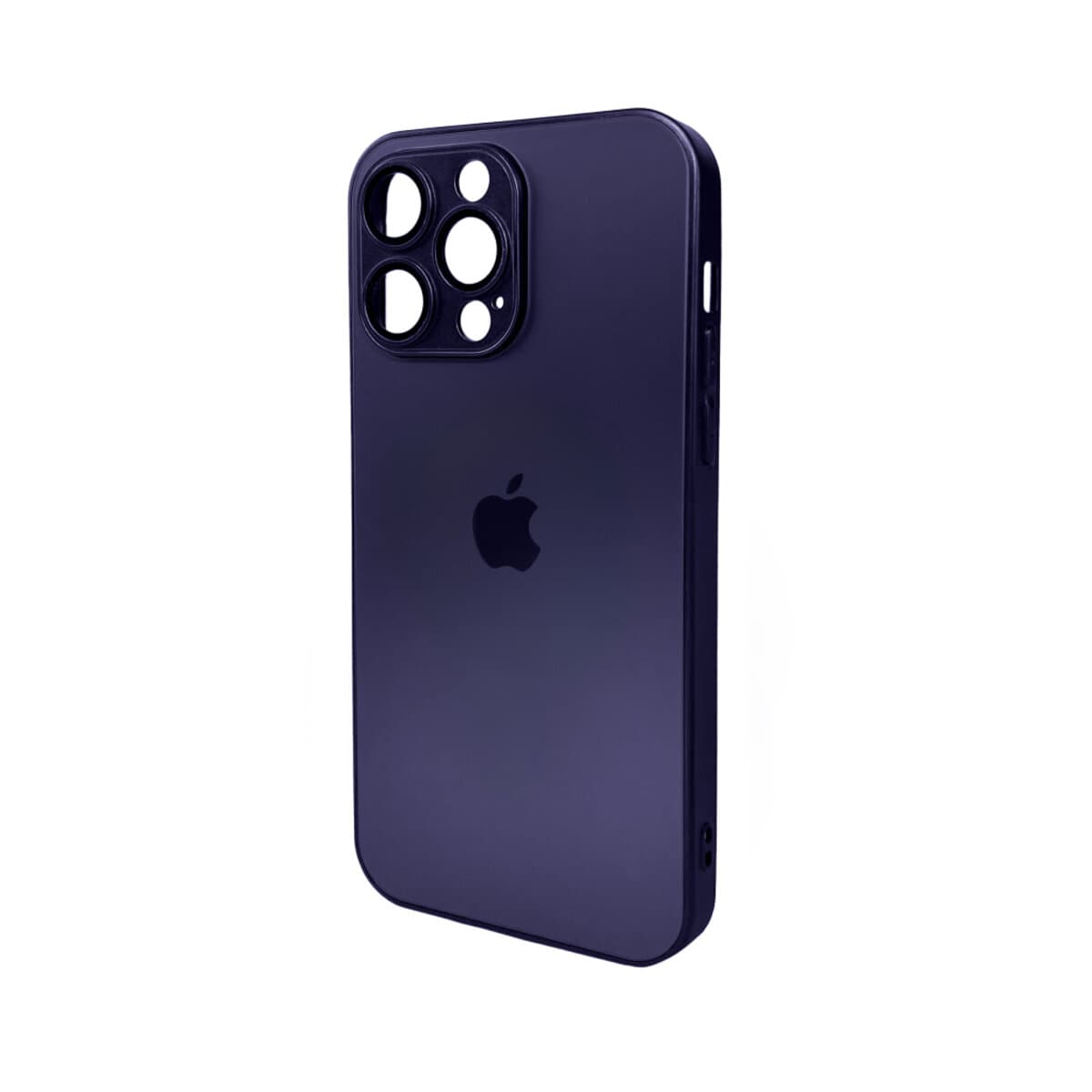 Захисний чохол-накладка AG Glass Matt Frame Color Logo for Apple iPhone 15 Pro Max Deep Purple (AGMattFrameiP15PMPurple)