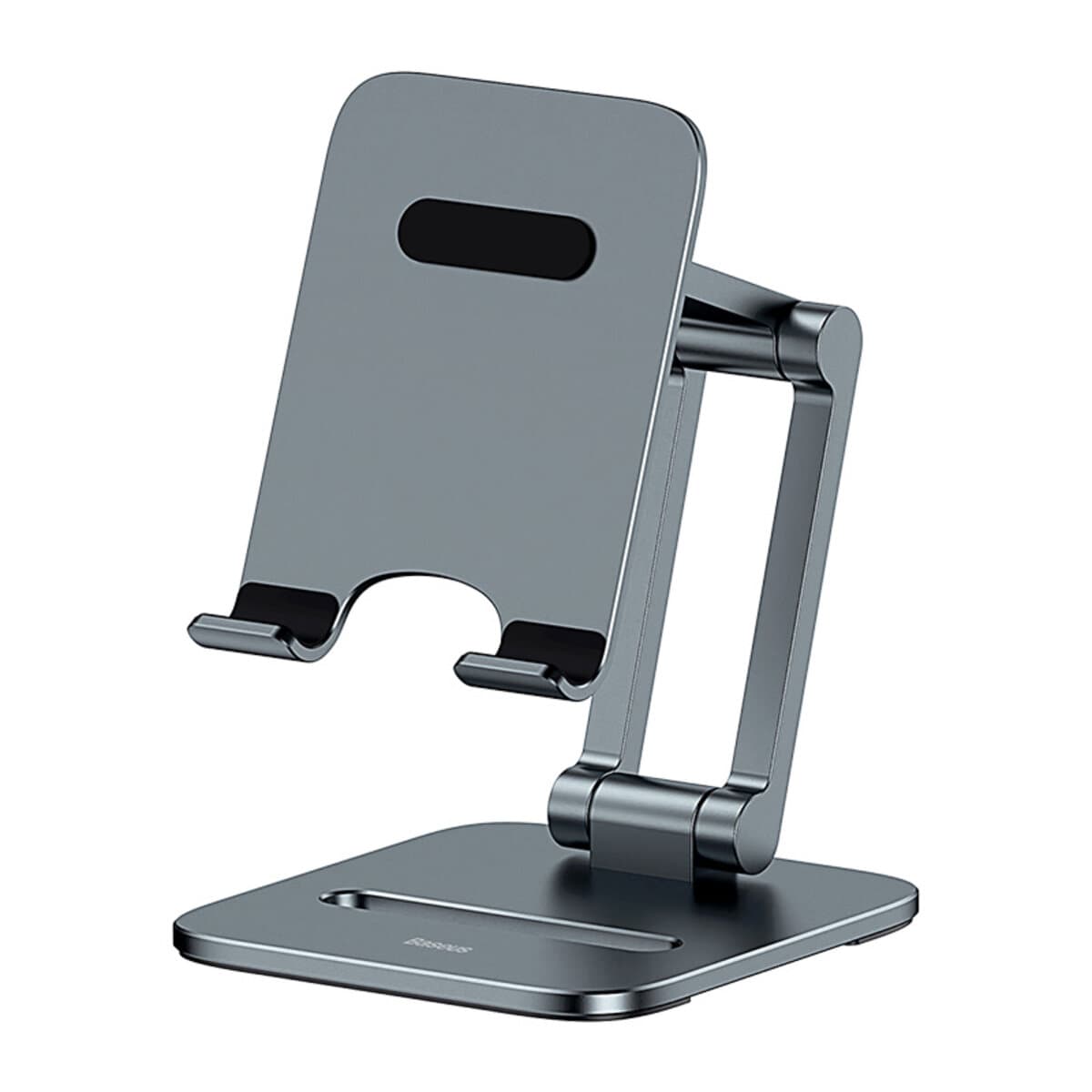 Настільний тримач підставка для телефону Baseus Desktop Biaxial Foldable Metal Stand for Phones Grey (LUSZ000013)