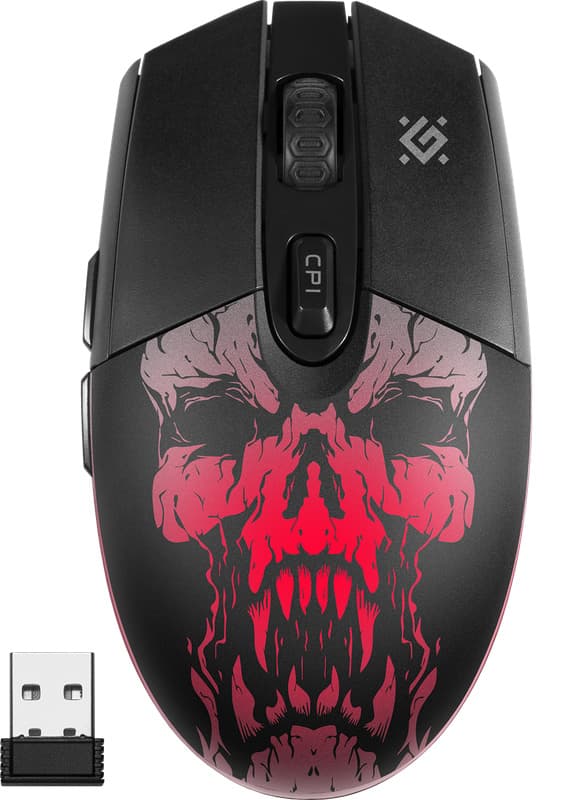Бездротова ігрова мишка Defender Beta GM-707L LED 1600dpi 6кн Black (52707)