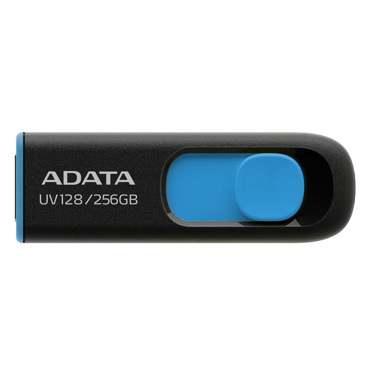 Флеш память флешка A-DATA UV 128 256Gb USB 3.2 Black-Blue (AUV128-256G-RBE)