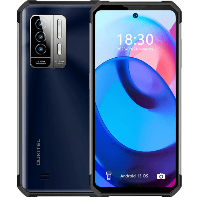 Смартфон Oukitel WP27 6.8"FHD+ 12GB 256GB G99 8500mAh 64+16Мп IP69K NFC Black (WP27_BK)
