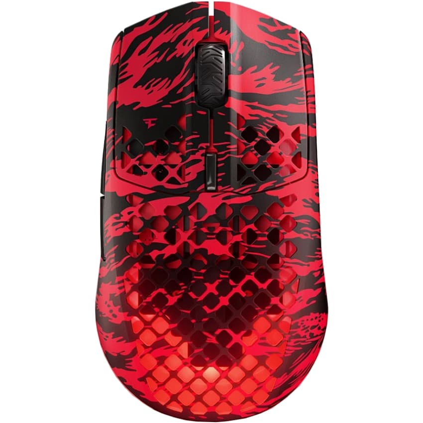 Бездротова ігрова мишка SteelSeries Aerox 3 Wireless RGB 18000dpi 6кн Faze Clan Edition Red (62609)
