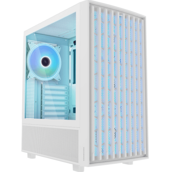 Корпус для комп'ютера Modecom BREEZE USB 3.0x2 USB-Cx1 ARGB без БП ATX White (AT-BREEZE-MG-ARGB-20-0000)