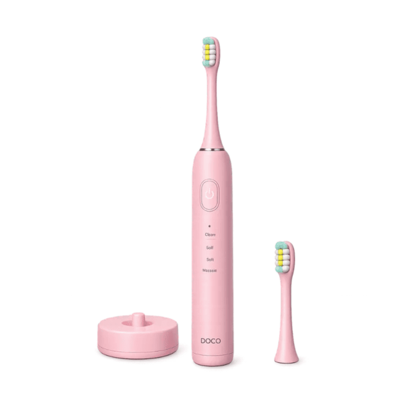 Електрична зубна щітка DOCO MT001 vibrating electric toothbrush IPX7 DuPont Pink (MT001)