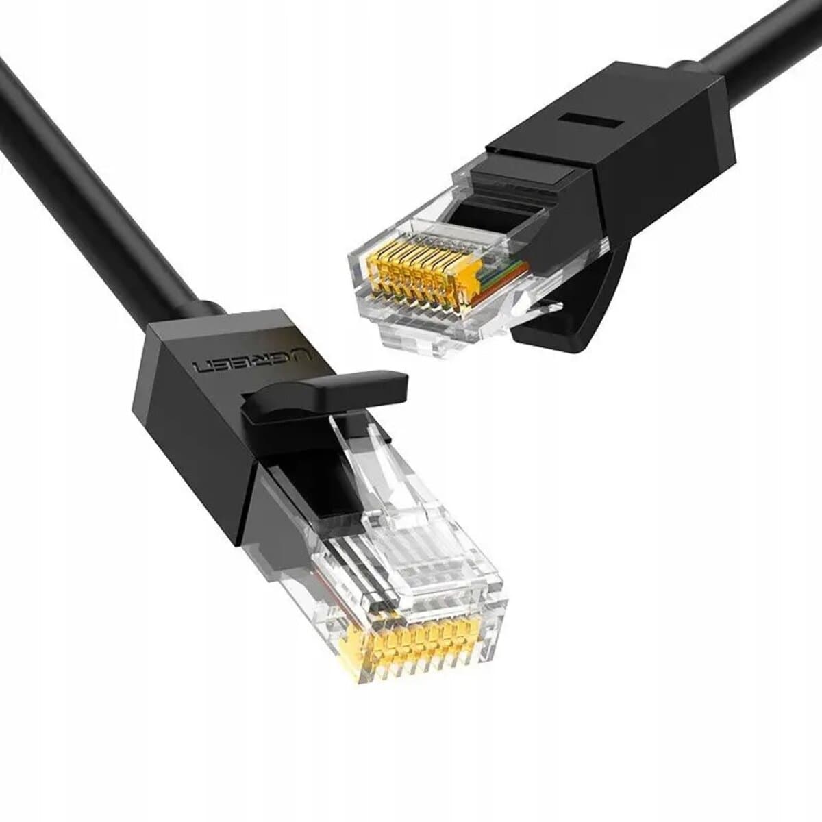 Патч-корд UGREEN NW102 Cat 6 U/UTP Lan Flat Cable 5m Black (UGR-50176)