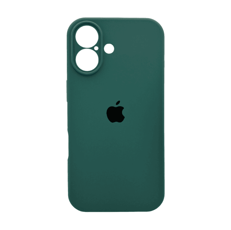 Защитный чехол-накладка Silicone Full Case AA Camera Protect для Apple iPhone 17 Pine Green (FullAAi17-46)