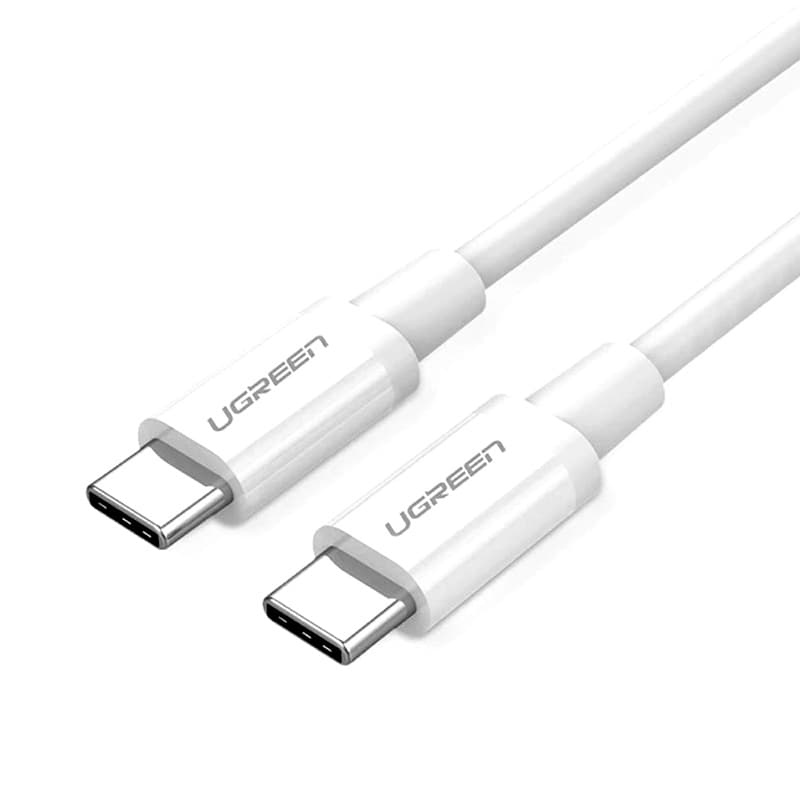 Кабель UGREEN US264 USB 2.0 Type-C MM 2м 18W ABS оболонка White (60520)