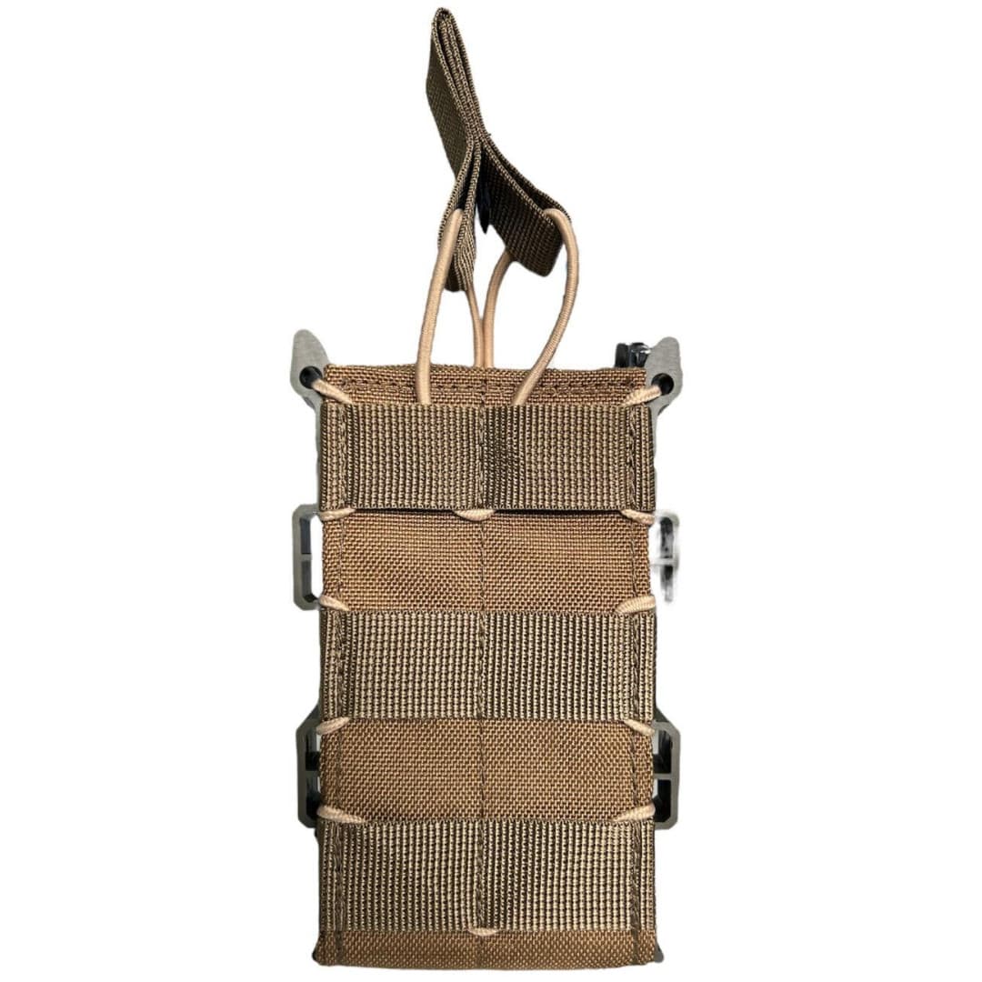 Тактический подсумок для 1 магазина АК открытый каркасный LeRoy Cordura Coyote (LE3659)