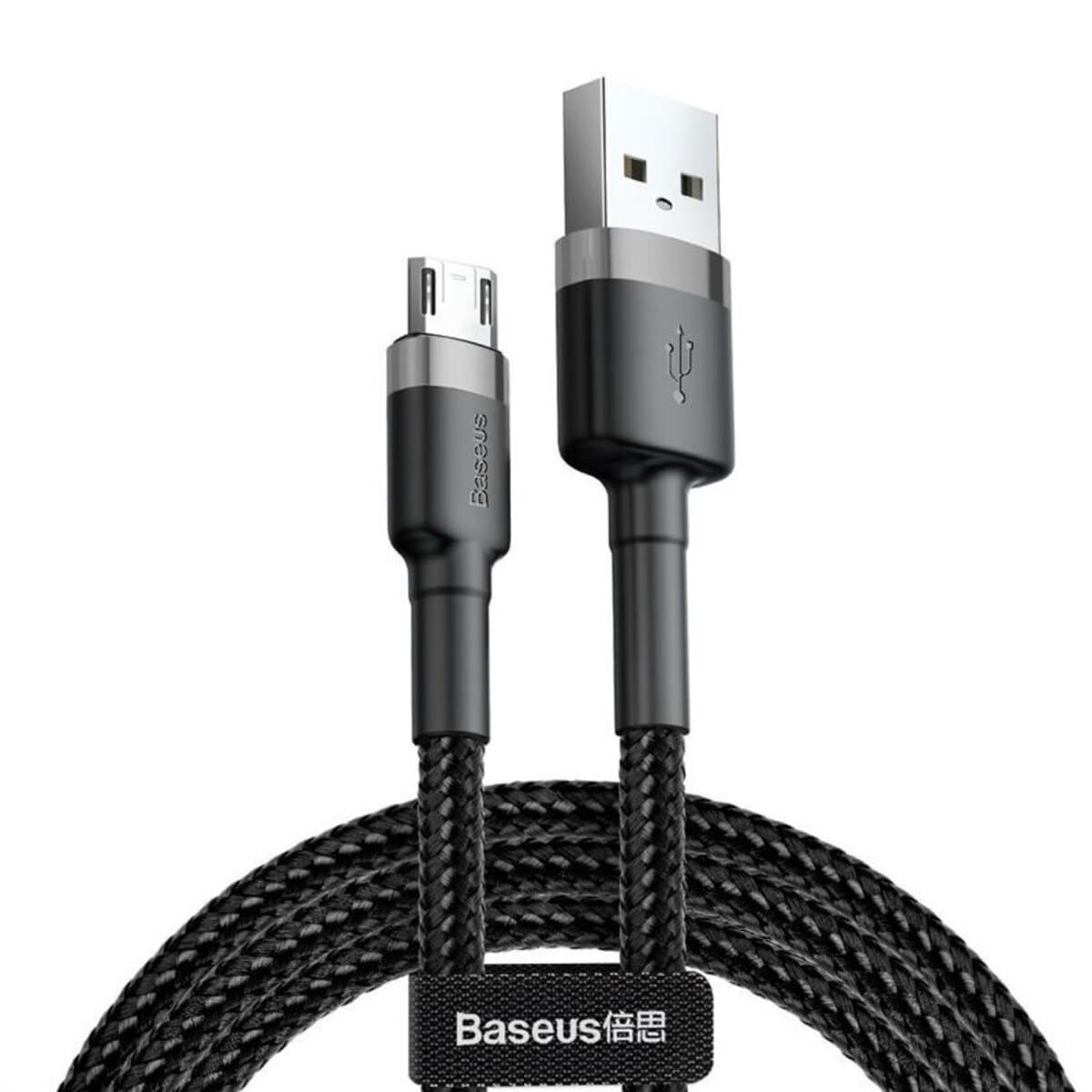 Кабель Baseus Cafule Cable USB to Micro-USB 1.5A 2m Black-Grey (CAMKLF-CG1)