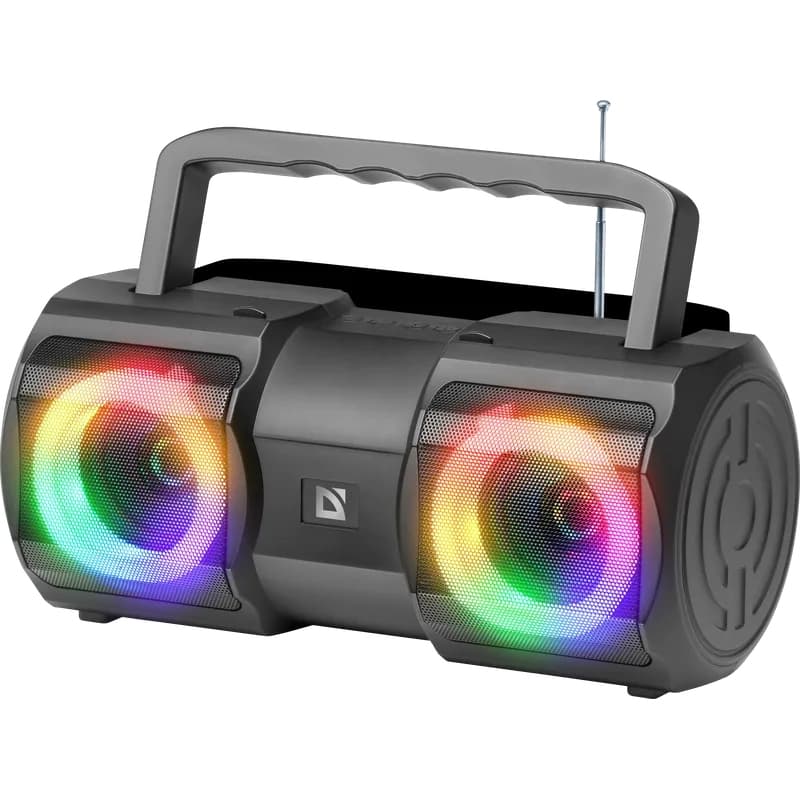 Бездротова портативна колонка Defender Beatbox 1.0 20Вт Light/BT5.1/MIC/FM/USB/TF Black (65420)