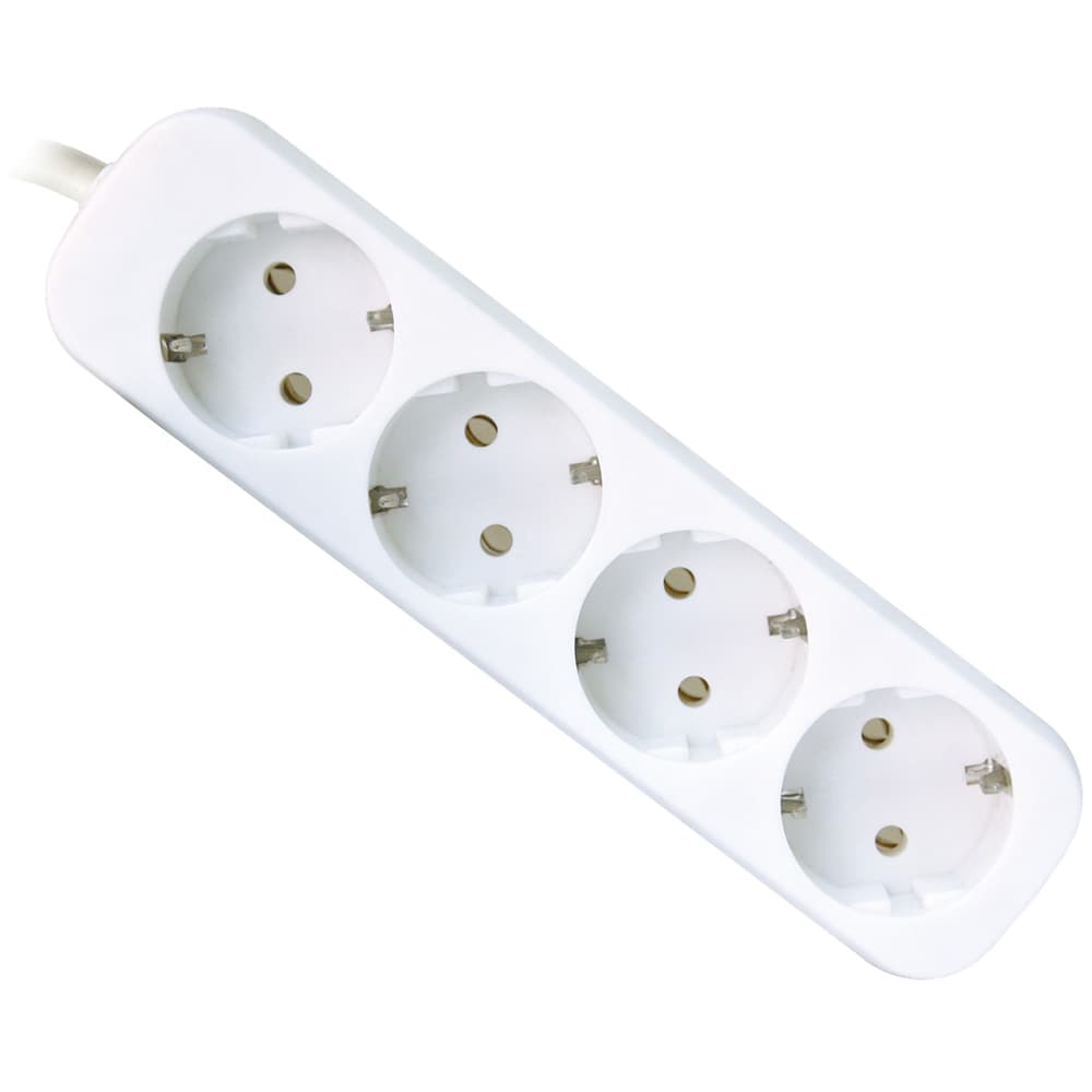 Мережевий фільтр подовжувач Power filtr 1.8м Defender E418 4 розетки White (99225)