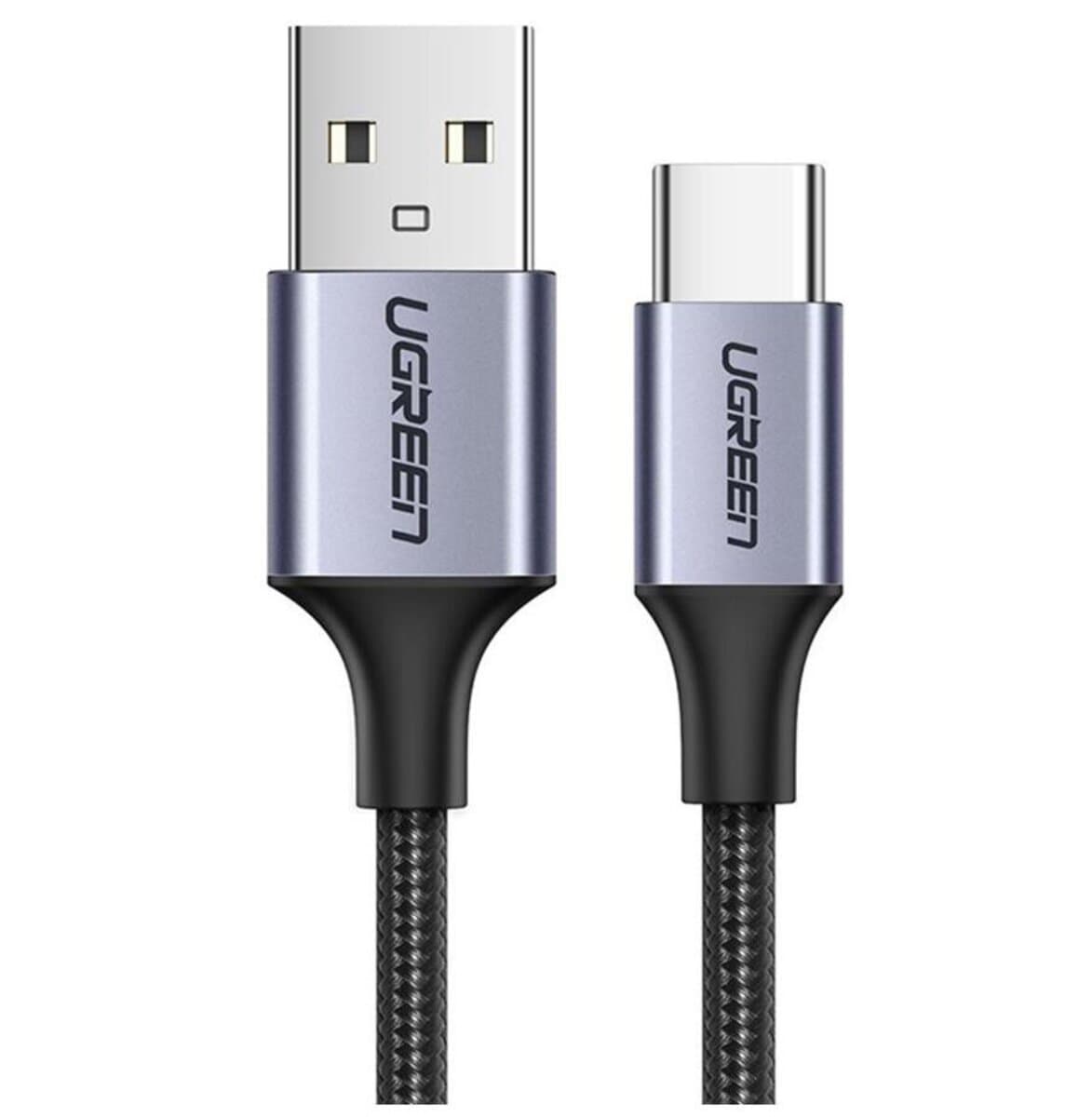Кабель UGREEN US288 USB 2.0 Male to Type-C Male Cable Aluminum Braid 3m Space Grey (UGR-60408)