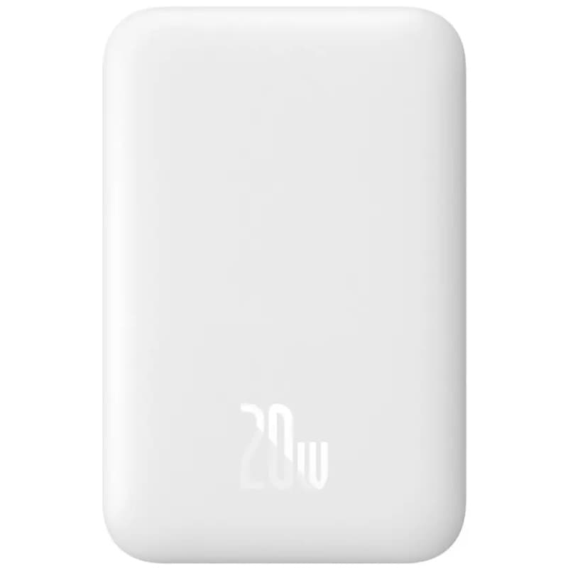 Powerbank павербанк УМБ Baseus Magnetic Mini 6000mAh 20W Type-C PD QC3.0 MagSafe White (P10059002223-00)
