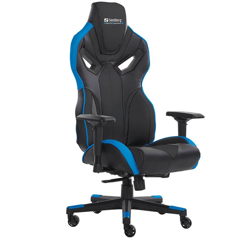 Игровое кресло Sandberg Voodoo Gaming Chair 4 класс до 150кг Black-Blue (640-82)