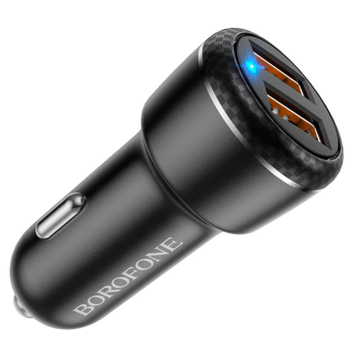 Автомобильное зарядное устройство BOROFONE BZ17 Core dual port QC3.0 car charger set USB to Type-C cable 18W Black (BZ17C)