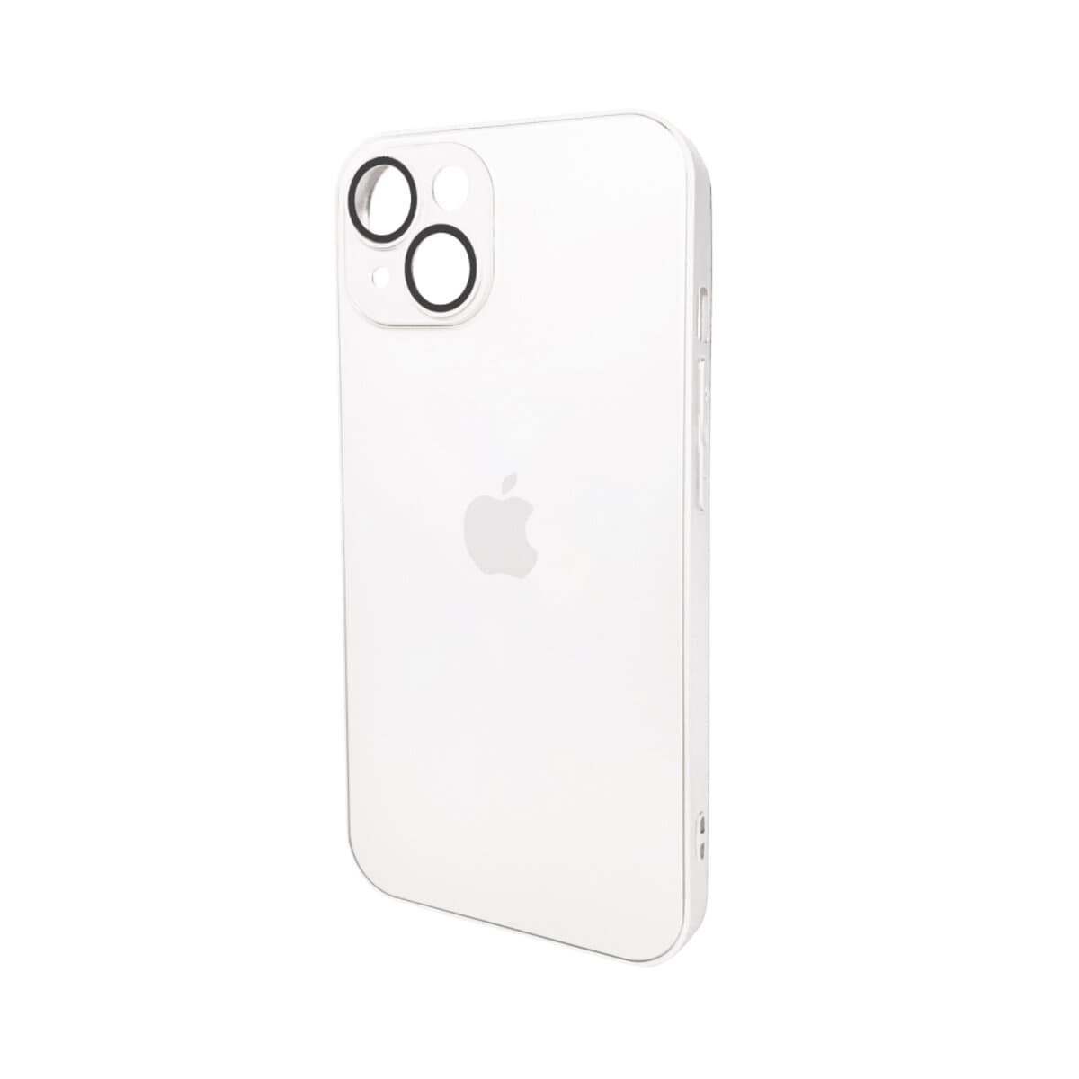 Защитный чехол-накладка AG Glass Matt Frame Color Logo для Apple iPhone 14 Pearly White (AGMattFrameiP14White)