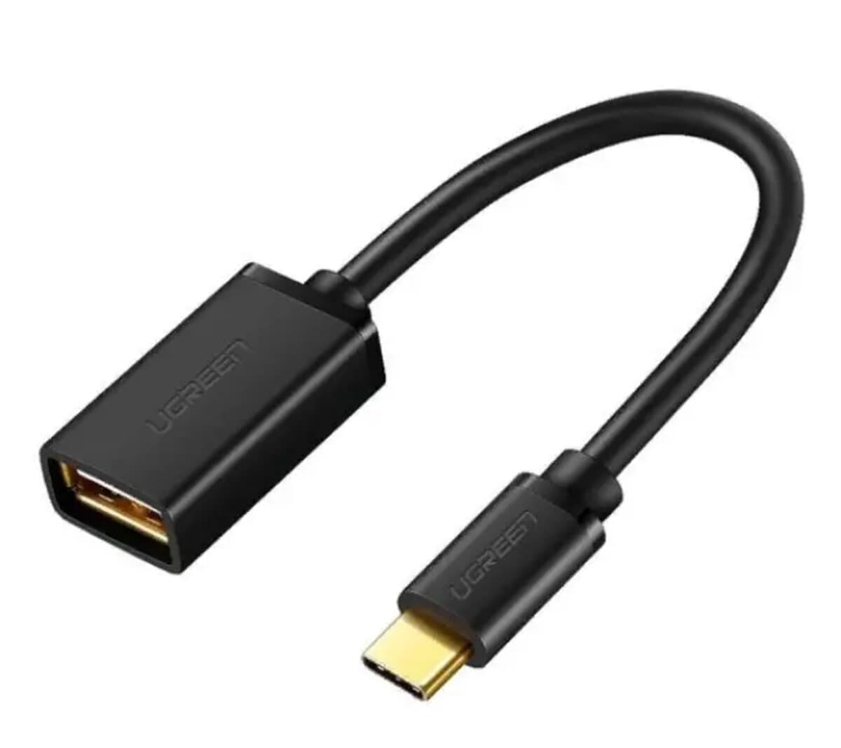 Кабель переходник UGREEN US154 USB-C Male to USB 3.0 A Female Cable Black (UGR-30701)
