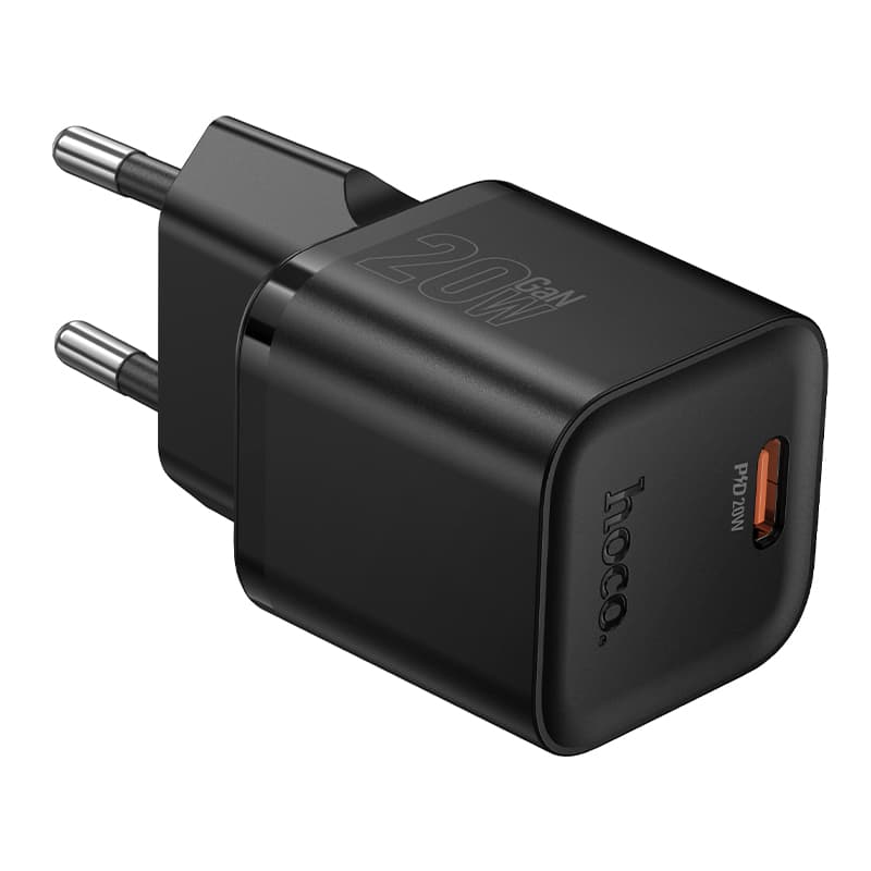 Зарядний пристрій HOCO N64 Ingenious single port PD20W Charger 1xType-C BLack