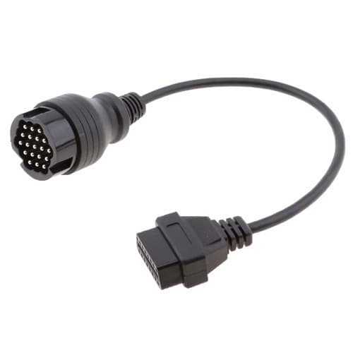 Кабель переходник с OBD2 16pin мама на Porsche 19pin папа 41см Black (285793)