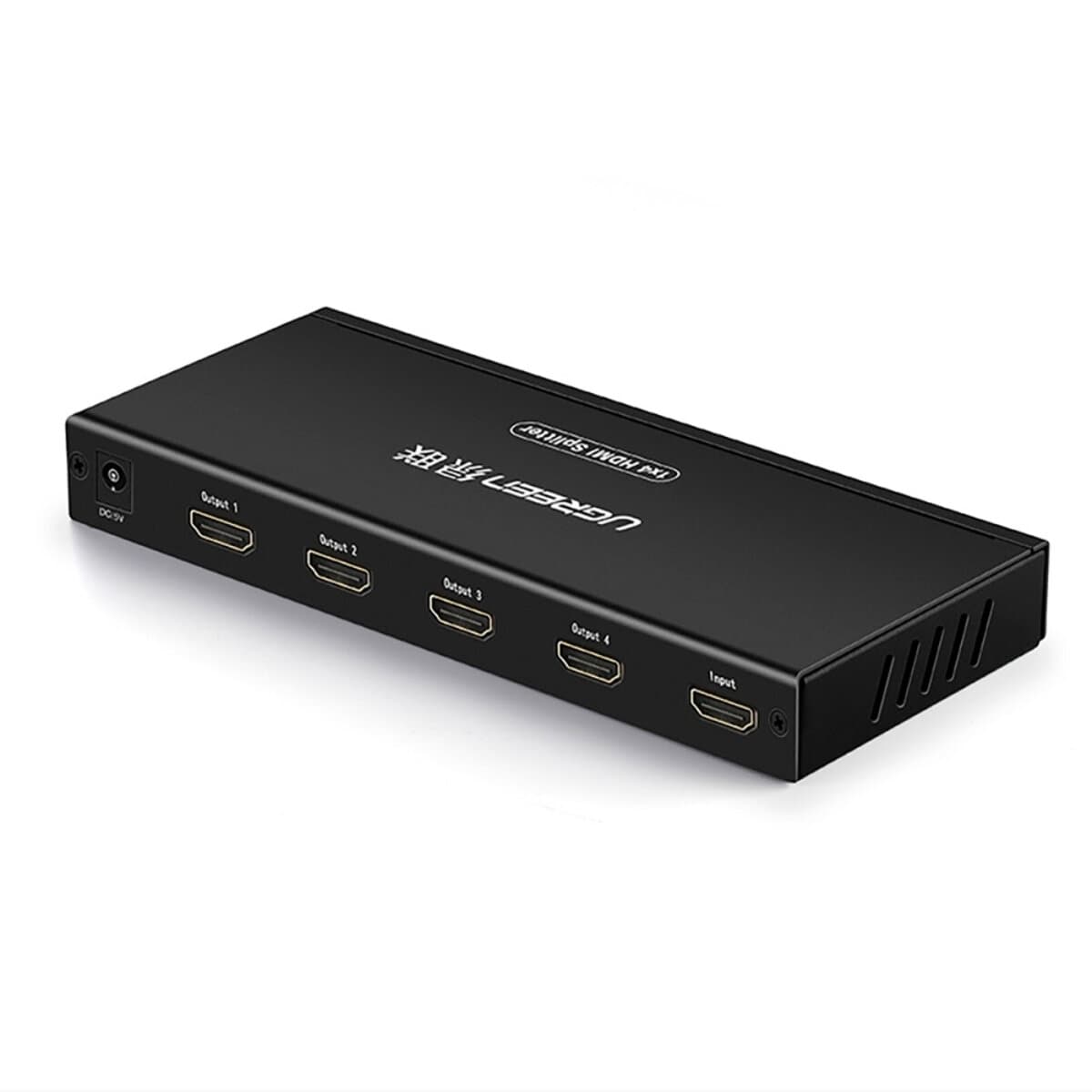 Сплітер розгалужувач відеосигналу UGREEN HDMI Splitter 1 In 4 Out EU Black (UGR-40202EU)