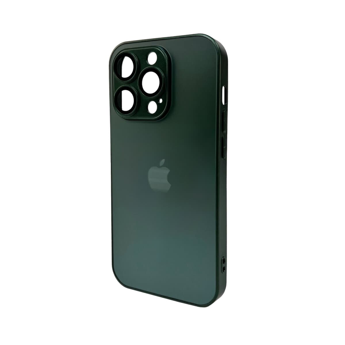 Защитный чехол-накладка AG Glass Matt Frame Color Logo для Apple iPhone 14 Pro Cangling Green (AGMattFrameiP14PGreen)