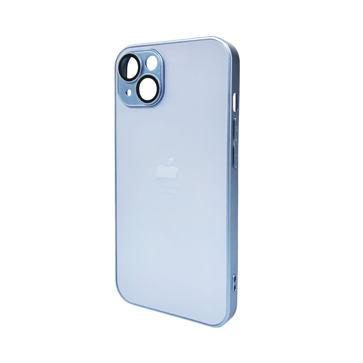 Захисний чохол-накладка AG Glass Matt Frame Color Logo для Apple iPhone 12 Sierra Blue (AGMattFrameiP12LBlue)