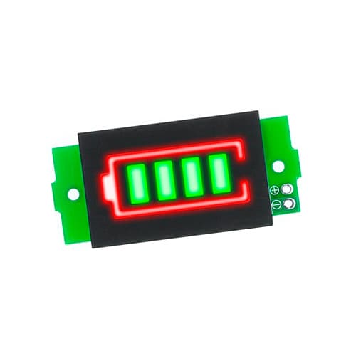 Модуль LED индикации уровня заряда Li-ion аккумуляторов 1S-8S Green (510350)