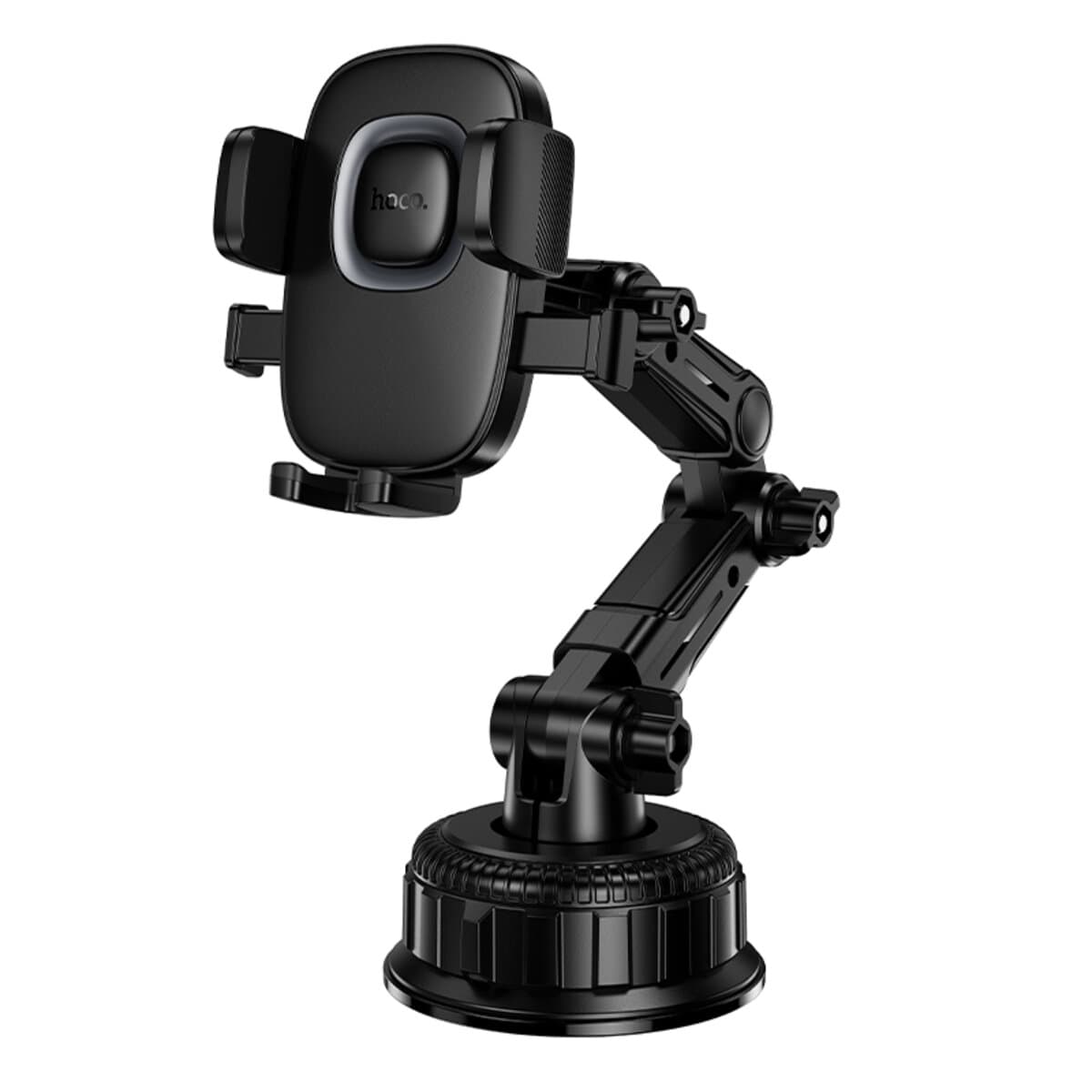 Тримач для телефону автотримач HOCO H89 Crown large suction cup car holder center console Black