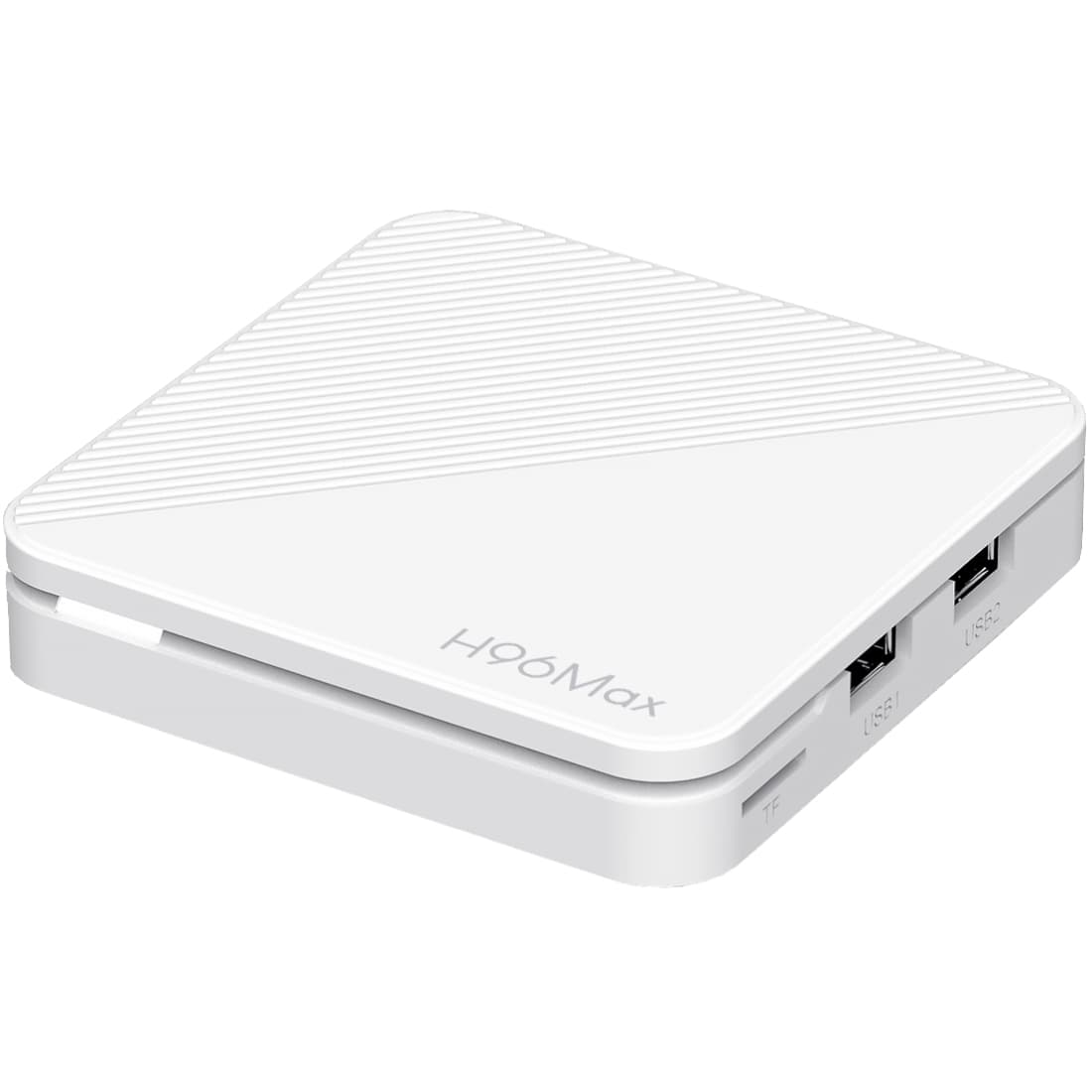 Медіаплеєр смарт-приставка для телевізора H96 MAX H313 2/16Gb Allwinner H313 Android 14 WiFi 2.4G+5G LAN:100M White (H313_ 2GB/16GB)