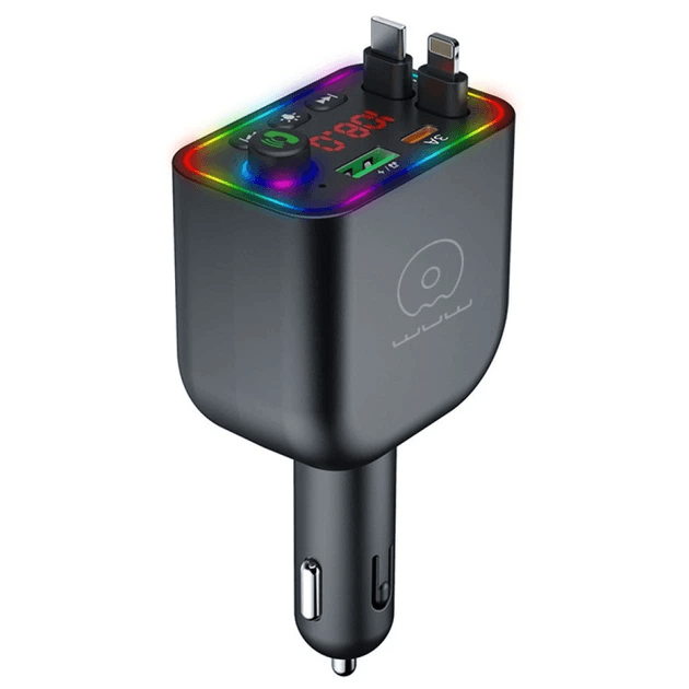 Автомобільний FM-трансмітер WUW C237 25W 1xUSB 1xType-C 3A Black