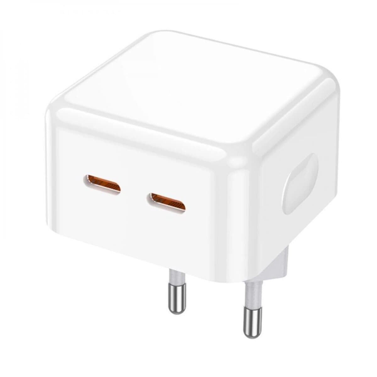 Зарядное устройство BOROFONE BA76A Source dual port PD35W 2xType-C charger 3A White (BA76AW)