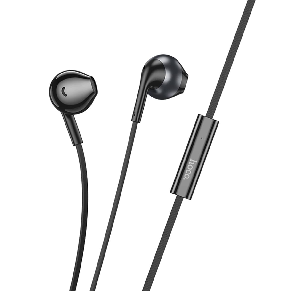 Провідні навушники з мікрофоном HOCO M115 Sagacious universal earphones Lightning 1.2m Black
