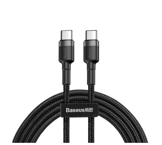 Кабель Baseus Cafule PD2.0 100W flash charging USB Type-C to Type-C 20V 5A 2m Black (CATKLF-ALG1)